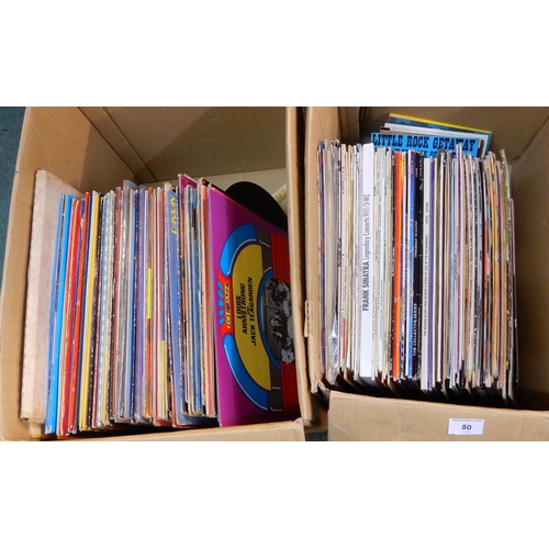 80 - A lot of two boxes of assorted records (2)