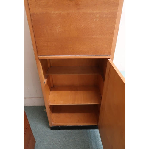 97 - A 20th century teak kitchen cabinet, 178cm high x 57cm wide x 43cm deep