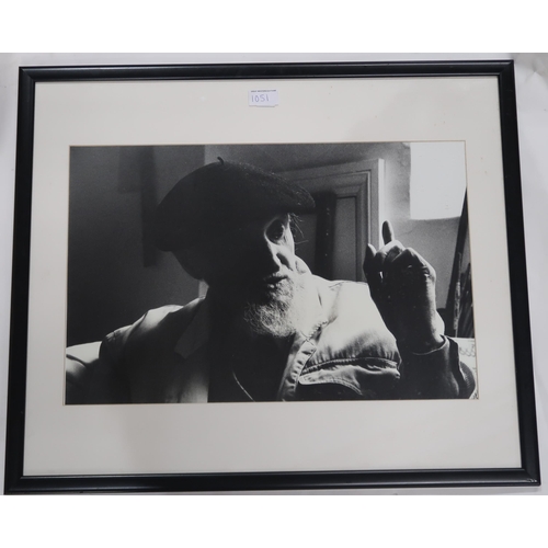 1051 - A PHOTOGRAPHIC PORTRAIT OF WILLIAM CROSBIE BY ERIC THORBURN (PHOTOGRAPHER) Signed and inscribed... 