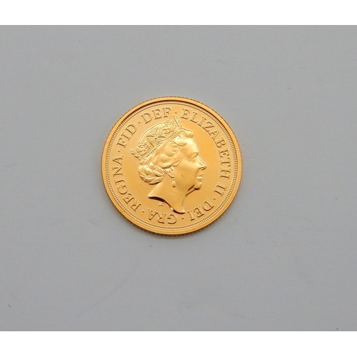 507 - GOLD SOVERIEGN ELIZABETH II 2018 8 grams