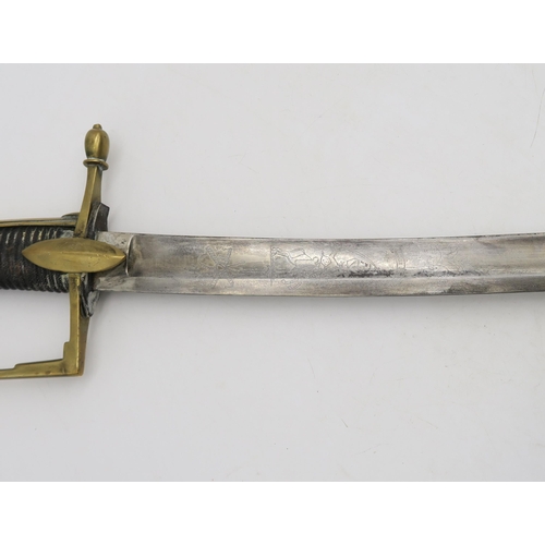 530 - A reproduction Russian 1798 pattern Light Cavalry sabre, the blade measuring approx. 85cm in length ... 