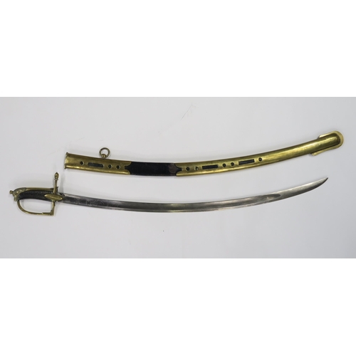 530 - A reproduction Russian 1798 pattern Light Cavalry sabre, the blade measuring approx. 85cm in length ... 