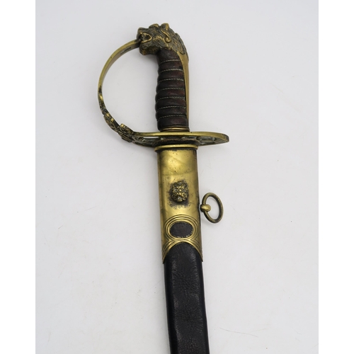 531 - A reproduction British 1803 pattern infantry officer's sabre, the blade measuring approx. 81cm in le... 