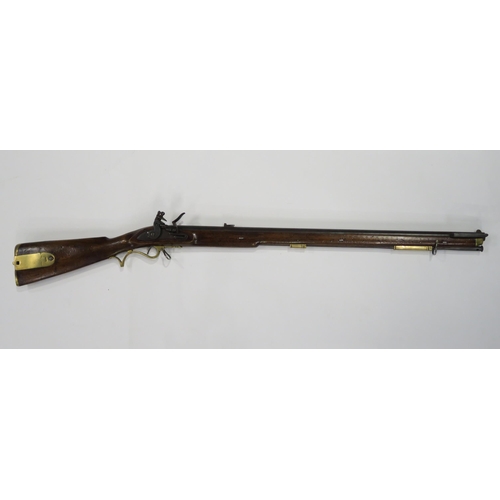 537 - A good quality reproduction flintlock Baker rifle, with 