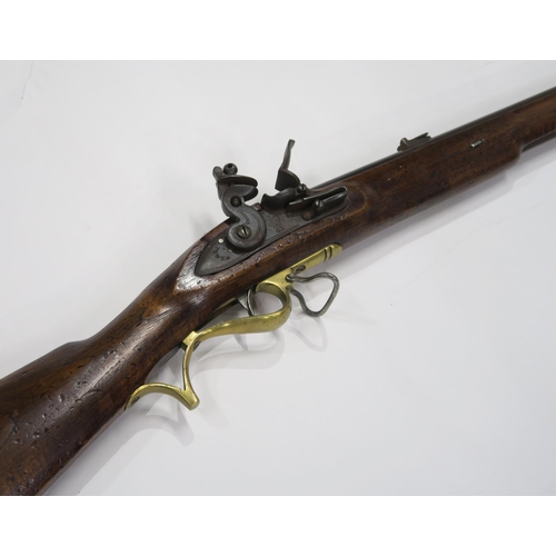 537 - A good quality reproduction flintlock Baker rifle, with 