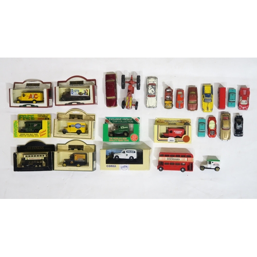 608 - Assorted model vehicles, including boxed examples by Corgi, Lledo and Days Gone; among the loose veh... 