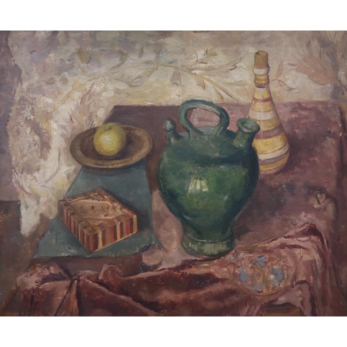 1000 - JAMES T FERGUSSON Still life, oil on canvas, 50 x 60cm and five others (6)