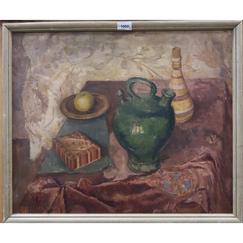 1000 - JAMES T FERGUSSON Still life, oil on canvas, 50 x 60cm and five others (6)