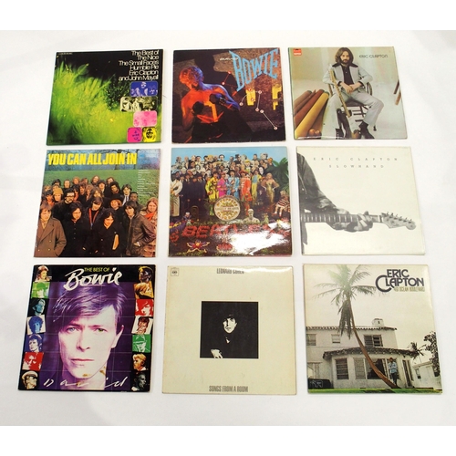 645 - VINYL LP RECORDS a box of prog rock and rock vinyl LP records with Neil Young, The Yardbirds, Renais... 