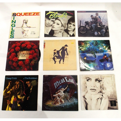 646 - VINYL LP RECORDS with The Stranglers, Cheap Trick, Squeeze, Supertramp, Blondie, The Dream Academy, ... 