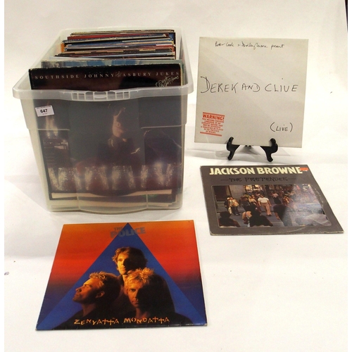 647 - VINYL LP RECORDS with Derek and Clive Live, The Who, Jackson Browne, James Taylor, Simon and Garfunk... 