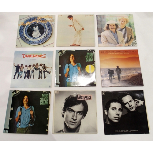 647 - VINYL LP RECORDS with Derek and Clive Live, The Who, Jackson Browne, James Taylor, Simon and Garfunk... 