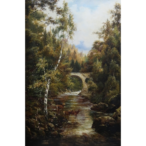 THEO HINES Killiecrankie and another, signed, oil on canvas, 62 x 40cm (2)