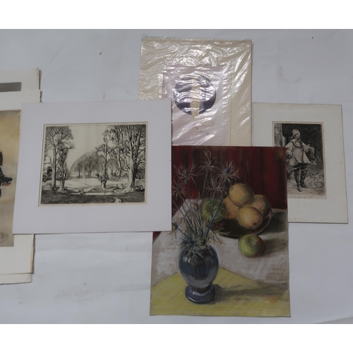 994 - A GROUP OF UNFRAMED PRINTS and engravings (a lot)... 