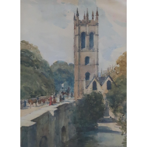 998 - ARCHIBALD KAY RSW Magdalen College, Oxford, watercolour,25 x 18cm