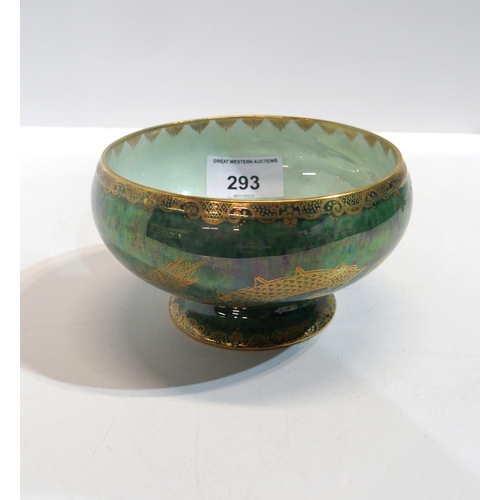 293 - A Wedgwood Fairyland lustre bowl, decorated with a  dragon, designed by Daisy Makeig Jones, pattern ... 