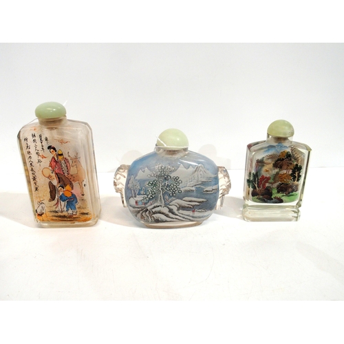 300 - A collection of internally painted snuff bottles