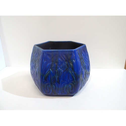 336A - A Bretby blue and green glazed jardiniere