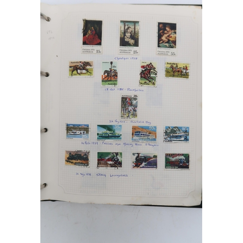 656 - A collection of Australia in Avon stamp album, mainly used but some modern mint, up to 1991, inc. ma... 