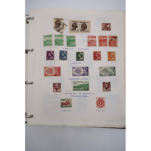 656 - A collection of Australia in Avon stamp album, mainly used but some modern mint, up to 1991, inc. ma... 