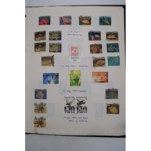 656 - A collection of Australia in Avon stamp album, mainly used but some modern mint, up to 1991, inc. ma... 