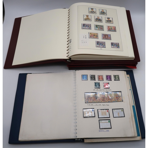 659 - Great Britain u/m mint collection in two albums from 1970-1994, inc. commems. defins and some region... 