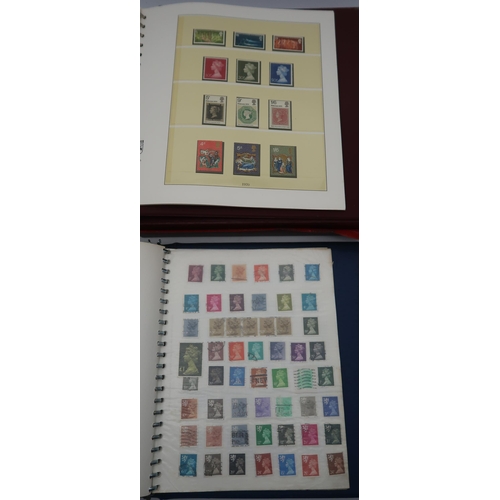 659 - Great Britain u/m mint collection in two albums from 1970-1994, inc. commems. defins and some region... 