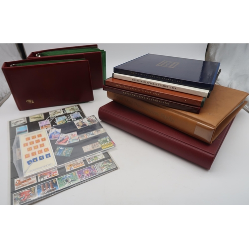 663 - GB large collection of presentation packs (approx. 150), 1984-87 special stamp albums and two year p... 