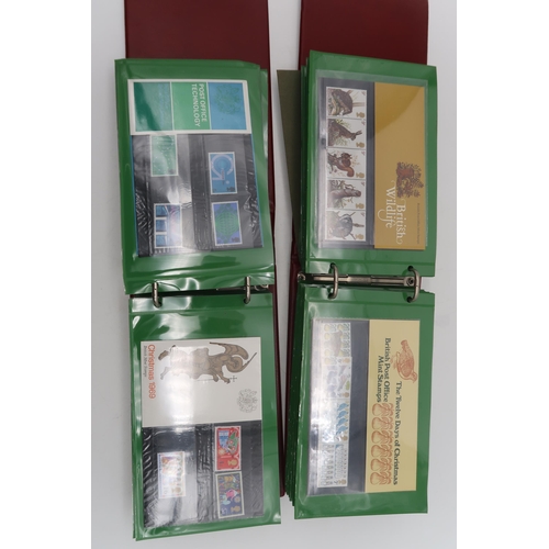 663 - GB large collection of presentation packs (approx. 150), 1984-87 special stamp albums and two year p... 