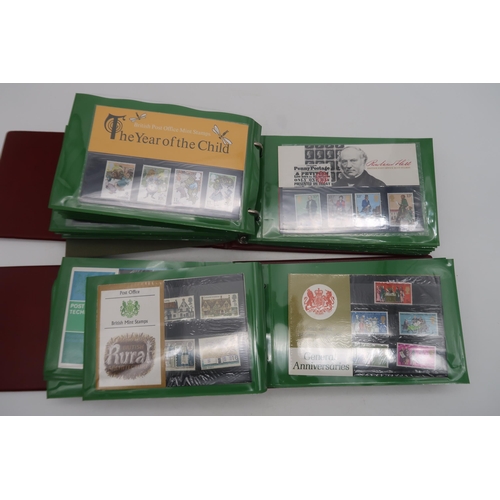 663 - GB large collection of presentation packs (approx. 150), 1984-87 special stamp albums and two year p... 