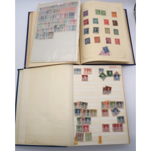 672 - Box with eight albums with mainly Austria, many thousands of stamps, mainly used, but with some mint... 