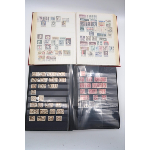 672 - Box with eight albums with mainly Austria, many thousands of stamps, mainly used, but with some mint... 