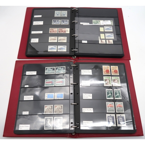 675 - Austria, collection between 1948-2017 in six albums, both mint and used, the mint early stamps are m... 