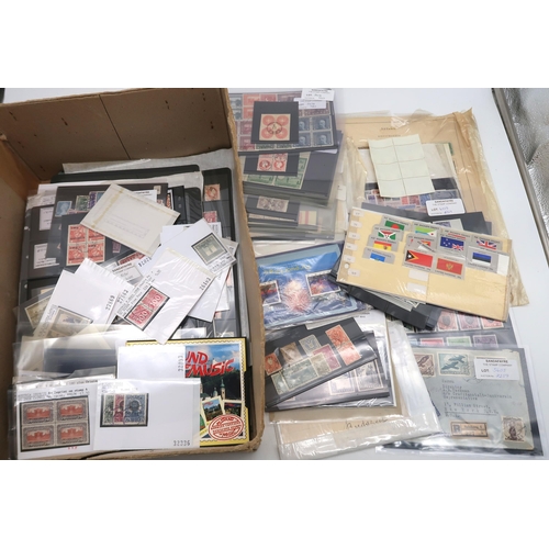 675B - Box containing an interesting group of lots bought at auction but not incorporated into collection, ... 