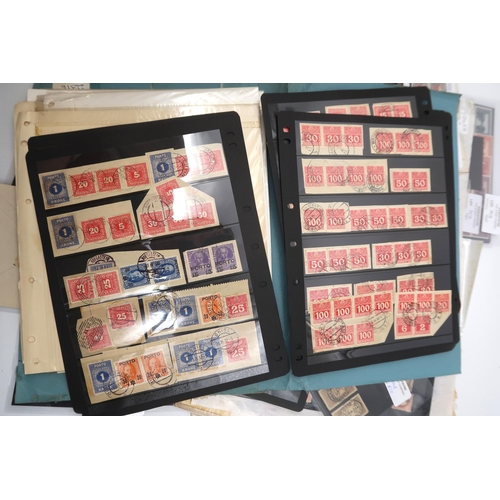 675B - Box containing an interesting group of lots bought at auction but not incorporated into collection, ... 