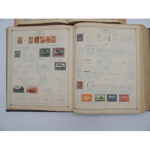 677 - An International Junior Postage Stamp album, partially filled; together with a Stanley Gibbons Simpl... 