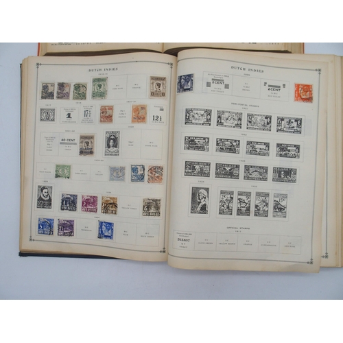 677 - An International Junior Postage Stamp album, partially filled; together with a Stanley Gibbons Simpl... 