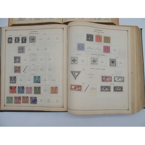 677 - An International Junior Postage Stamp album, partially filled; together with a Stanley Gibbons Simpl... 