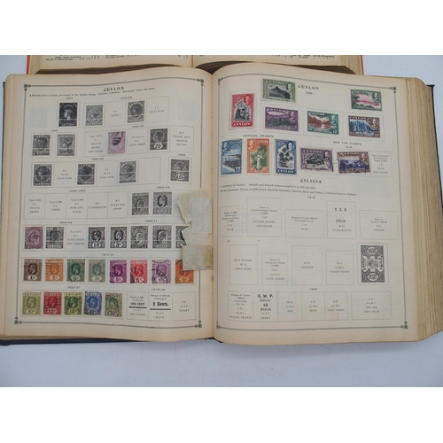 677 - An International Junior Postage Stamp album, partially filled; together with a Stanley Gibbons Simpl... 