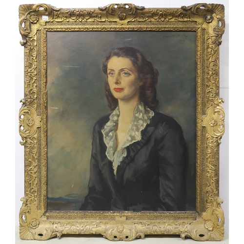 3010A - SIR OSWALD HORNBY JOSEPH BIRLEY MC RA ROI (1880-1952)PORTRAIT OF RUTH PALLANT (b.IRELAND 1902-1972)O... 