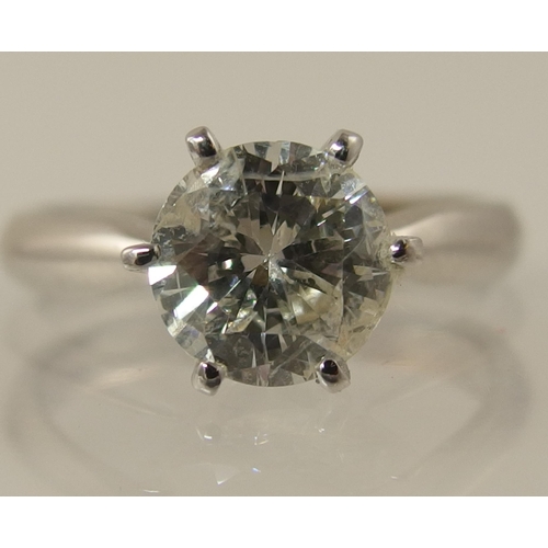 151 - An 18ct white gold diamond solitaire