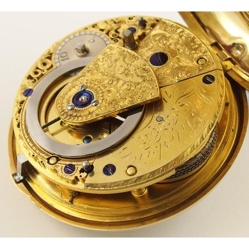 21 - An 18ct pair cased pocket watch