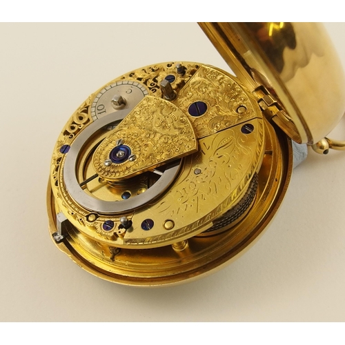 21 - An 18ct pair cased pocket watch