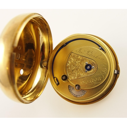 21 - An 18ct pair cased pocket watch