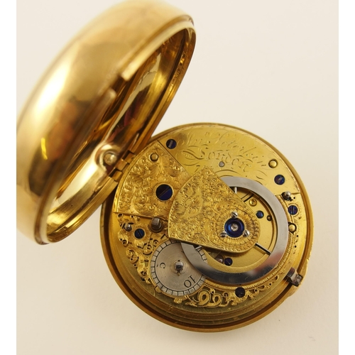 21 - An 18ct pair cased pocket watch