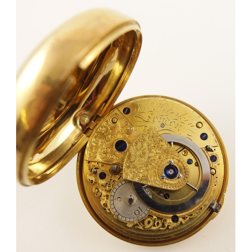 21 - An 18ct pair cased pocket watch