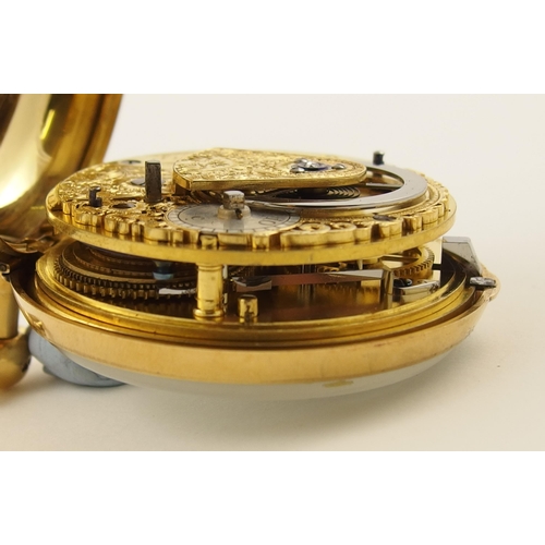 21 - An 18ct pair cased pocket watch