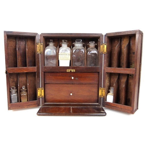 295 - A 19th Century mahogany medicine cabinet