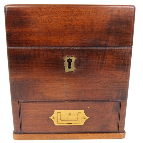 296 - A 19th Century mahogany medicine cabinet