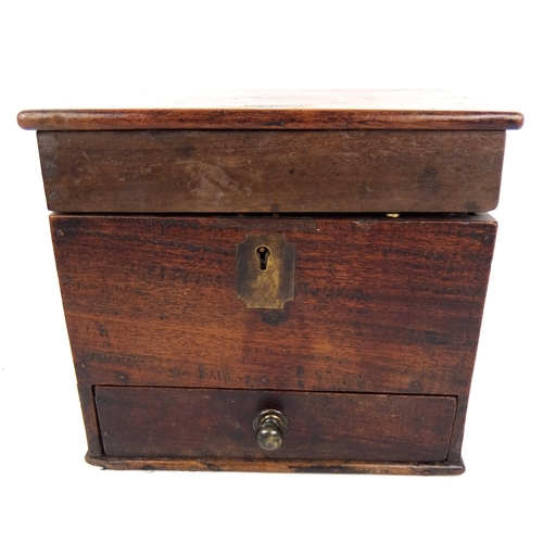 297 - A 19th Century mahogany medicine cabinet